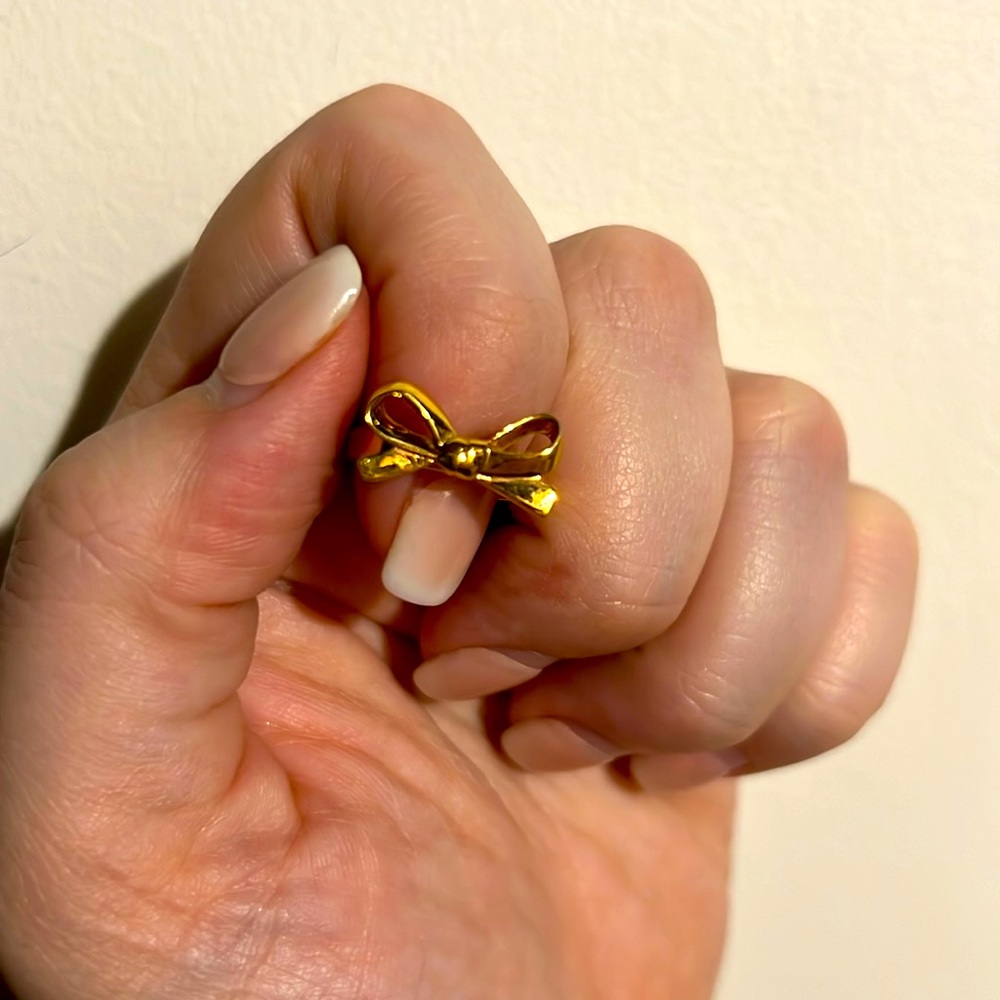 KATE SPADE Rose Gold Bow Ring - Size 5